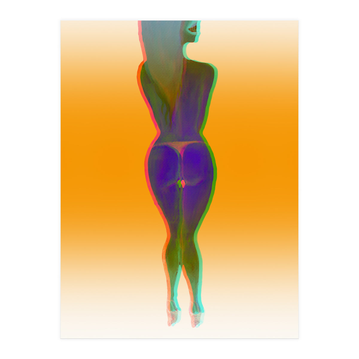 Chica Rosada 1b 3d (Print Only)