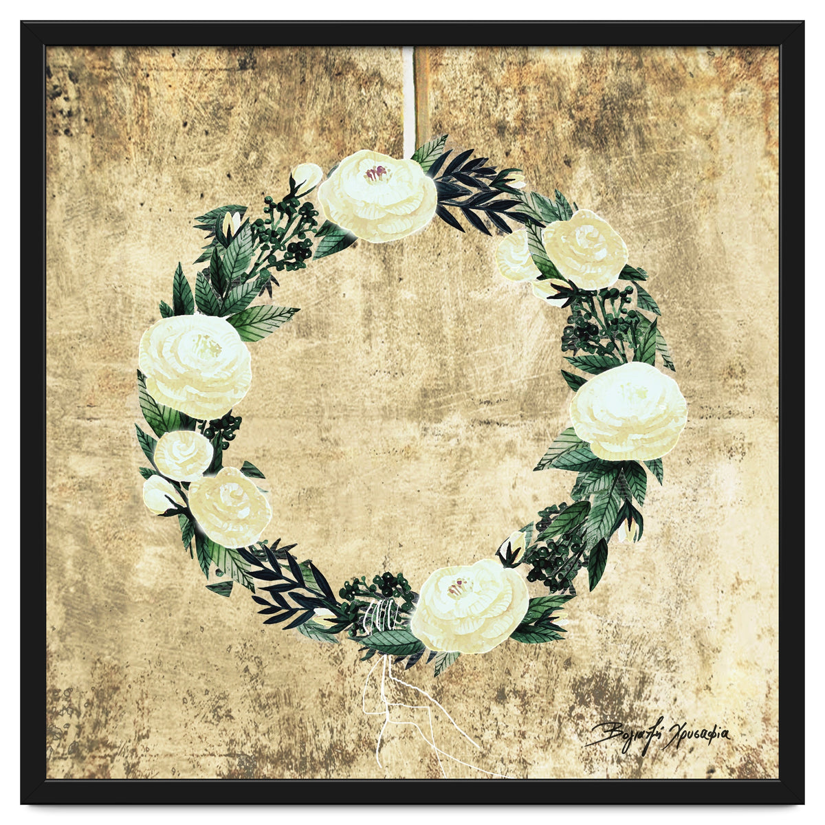 Wreath #White Flowers #Royal collection