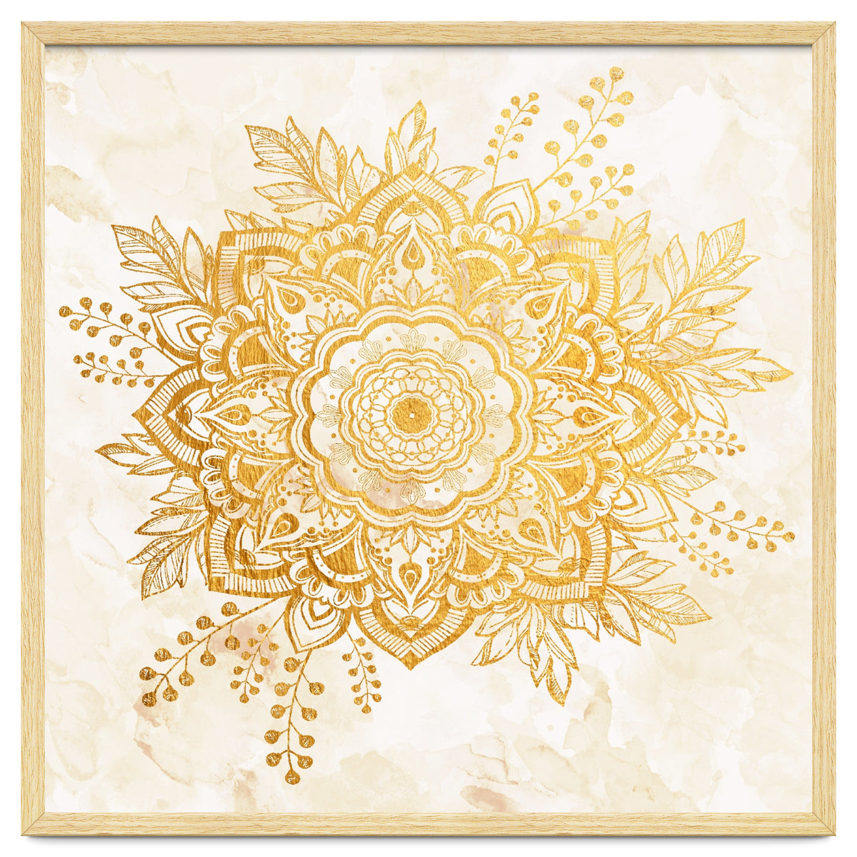 Queen Starring of Mandala-Gold Sunflower II