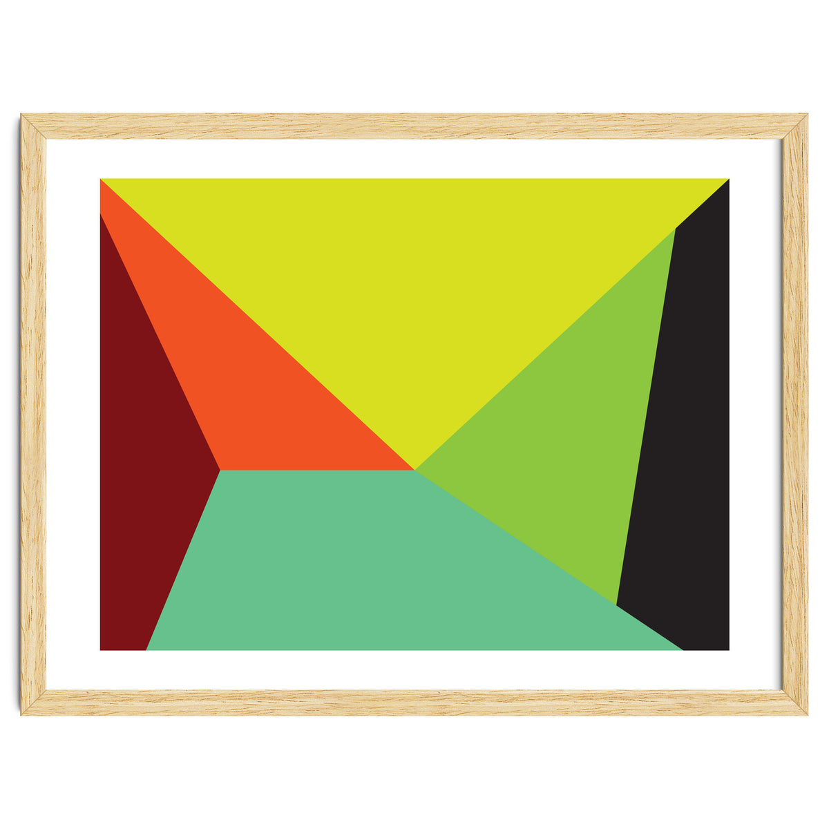 Geometric Shapes No. 31 -  yellow, orange & green