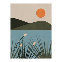 Mountain Lake Sun Boho (Print Only)