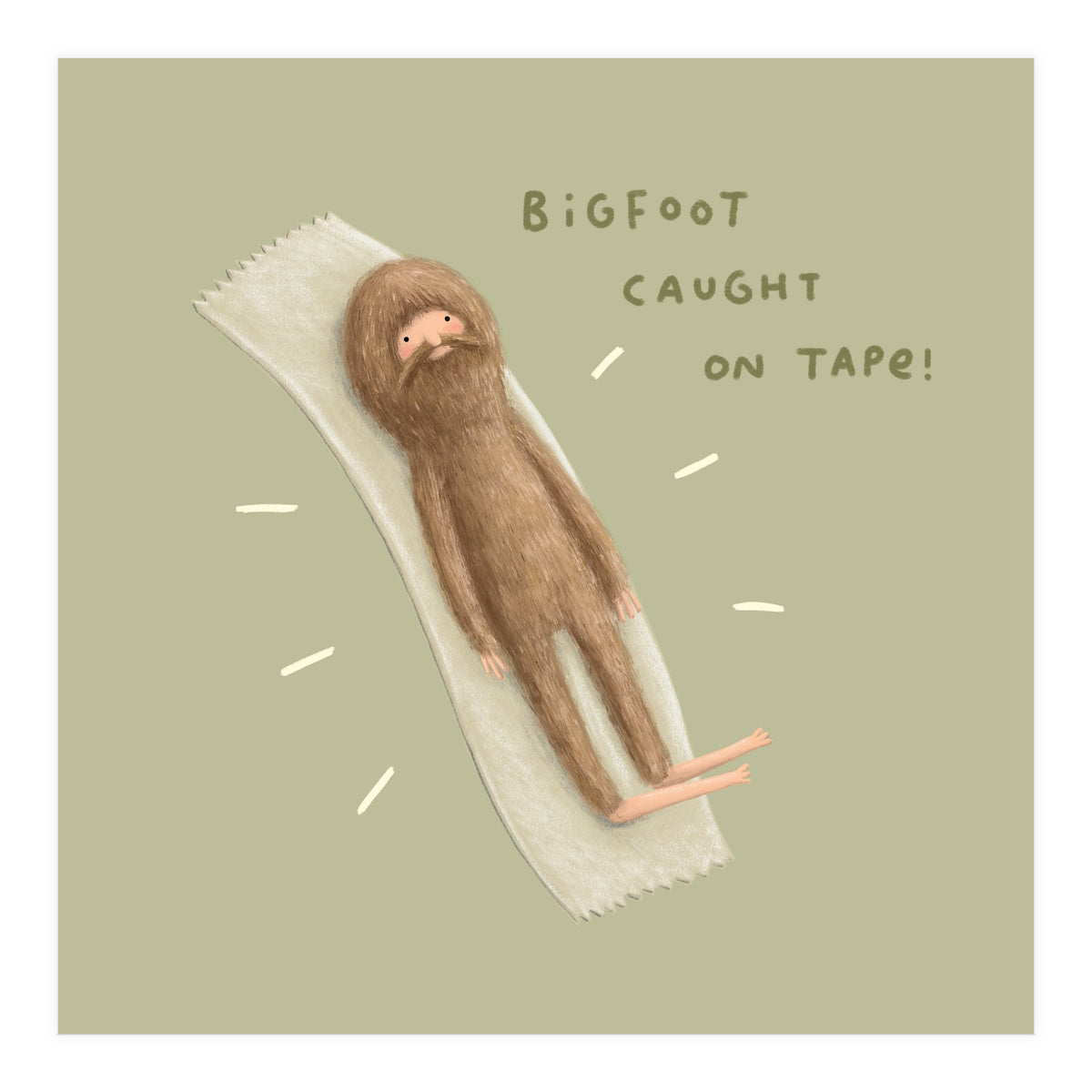 Bigfoot Caught On Tape (Print Only)