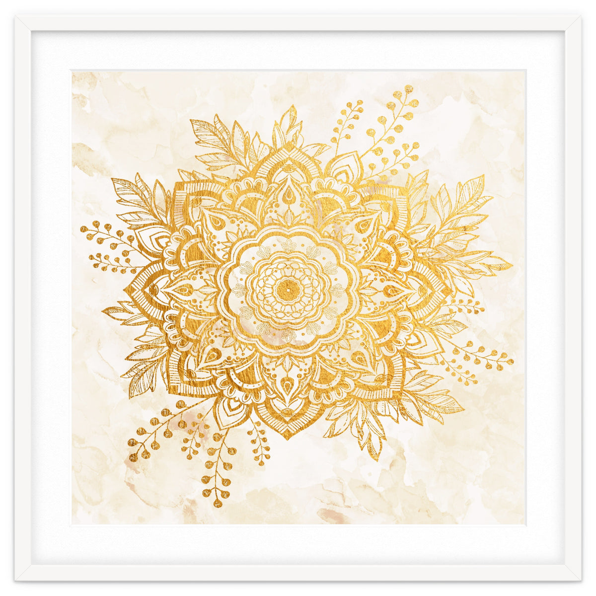 Queen Starring of Mandala-Gold Sunflower II