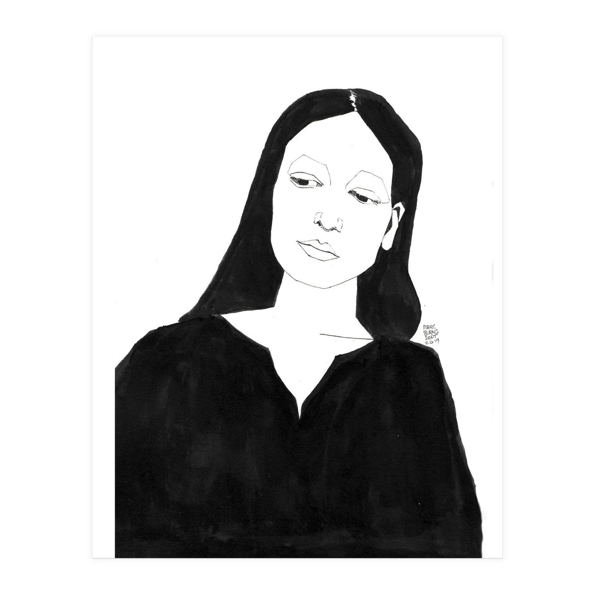 Untitled #36 - Woman in black (Print Only)