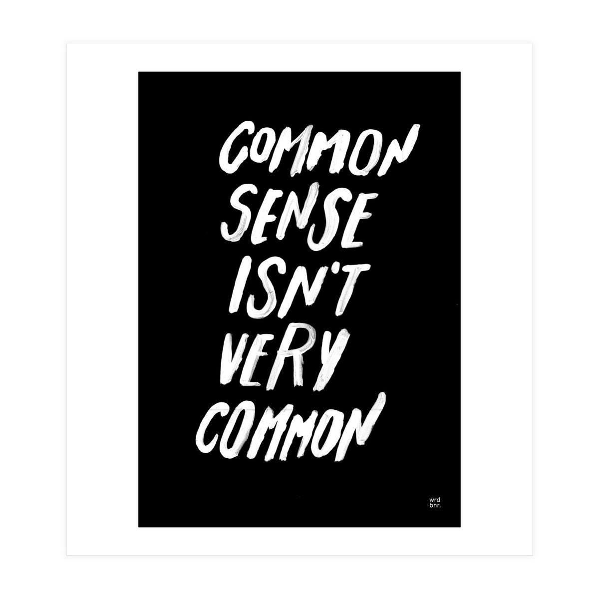 UNCOMMON SENSE (Print Only)