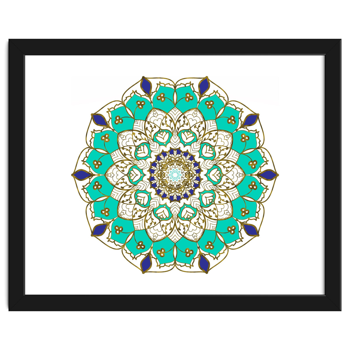 Blue and Gold Mandala