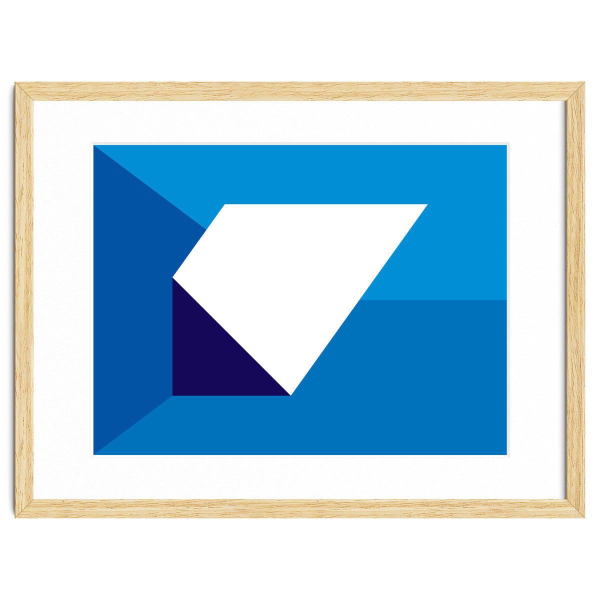 Geometric Shapes No. 32 -  blues