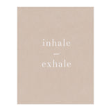 Inhale Exhale Beige Yoga (Print Only) thumbnail