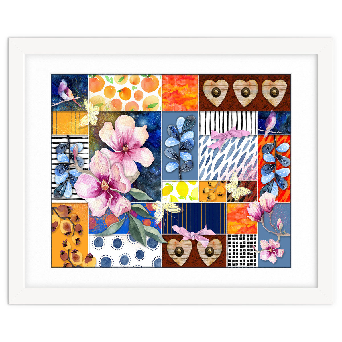 Romantic Floral Collage