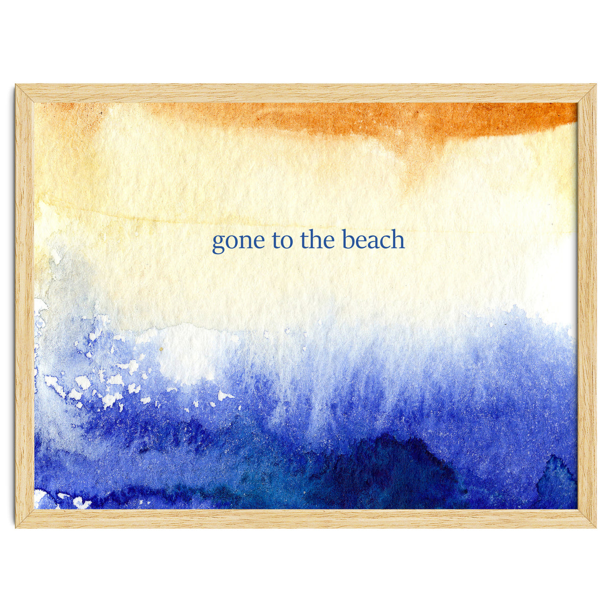 Gone to the beach || watercolor