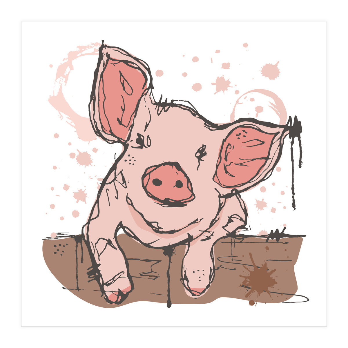 Pig sketch (Print Only)