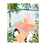 How To Have A Cat Spa Day At Home | Modern Bohemian Home Décor | Pet Bathroom Urban Jungle (Print Only) thumbnail