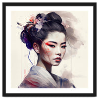 Watercolor Modern Geisha #8