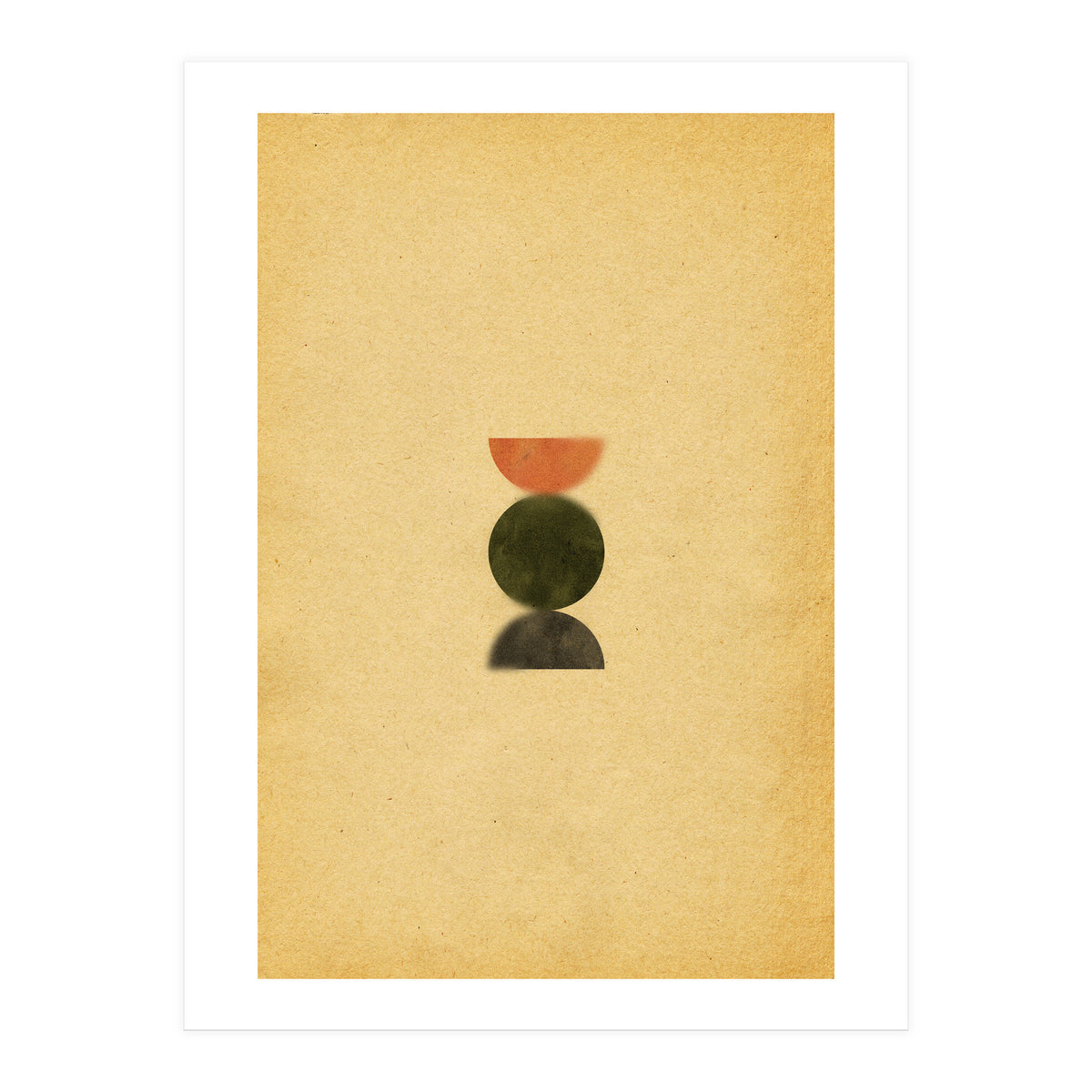 Blurry mid century modern shapes (Print Only)