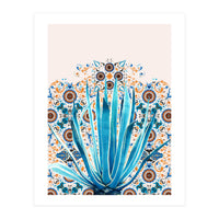 Cactus and Moroccan tiles (Print Only)