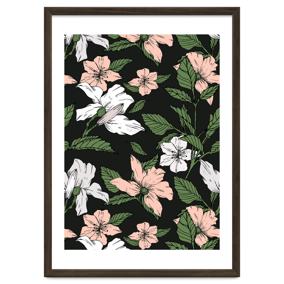 Flowers in the tropical night