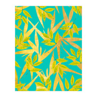 Gold & Teal Florals (Print Only)