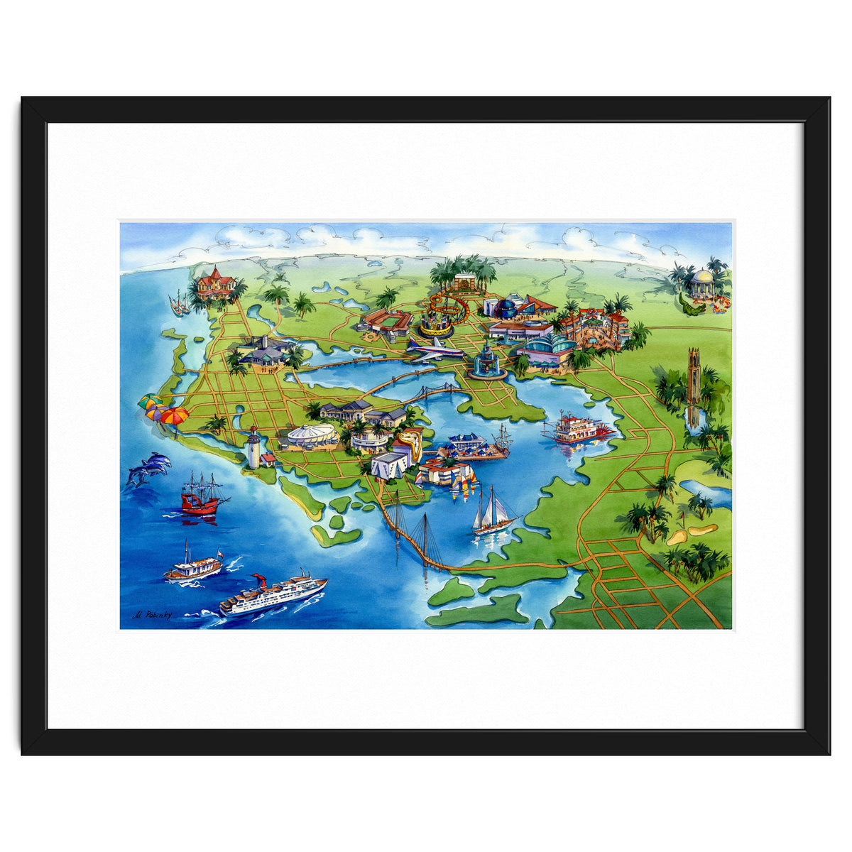 Tampa Bay Illustrated Map