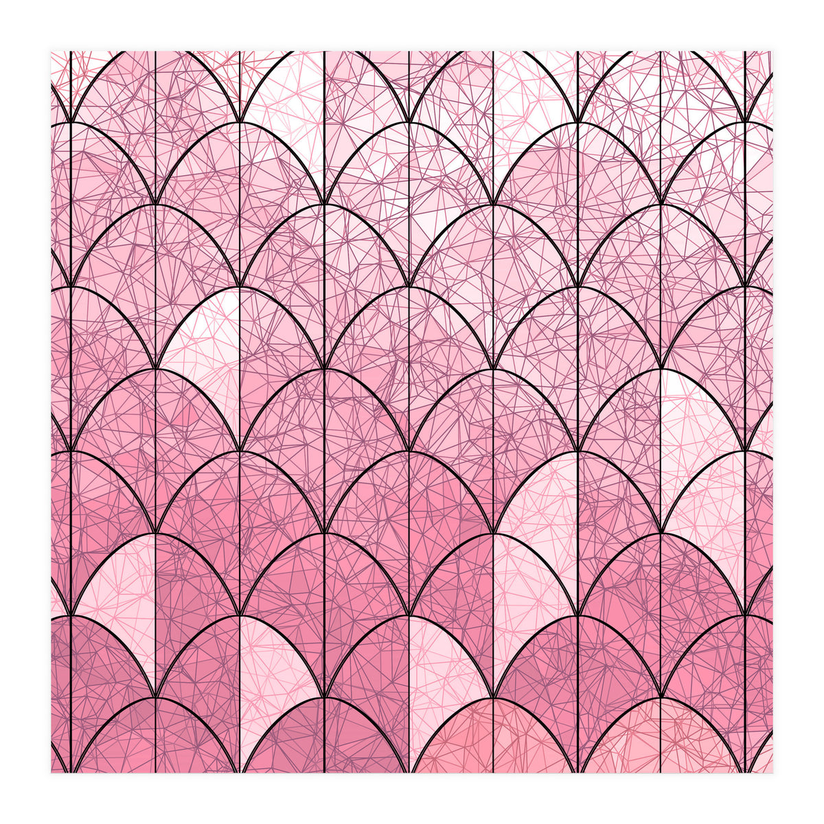 Mermaid scales pink and black (Print Only)