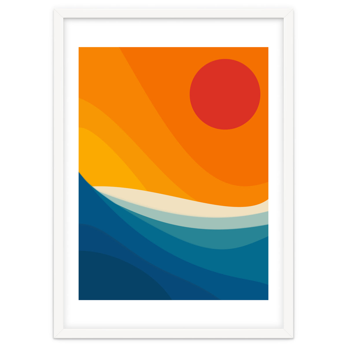 Abstract landscape art