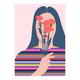 Girl With Flowers (Print Only) thumbnail