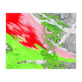 Green and Pink Spill (Print Only) thumbnail