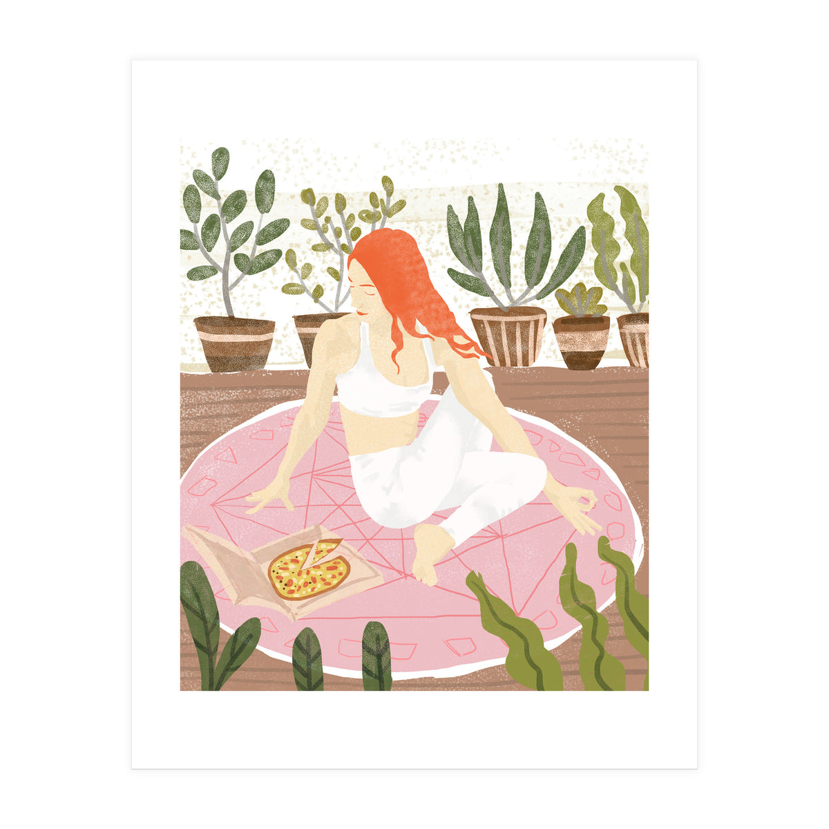 Yoga + Pizza (Print Only)