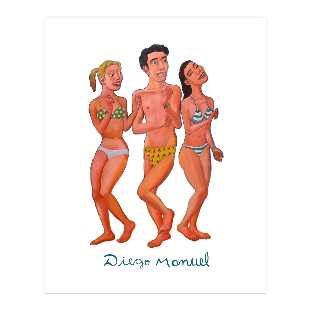 Bailando En La Playa 7 (Print Only)