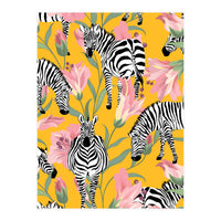 Striped For Life | Zebra Mango Forest | Modern Bohemian Wildlife Jungle | Botanical Nature (Print Only)