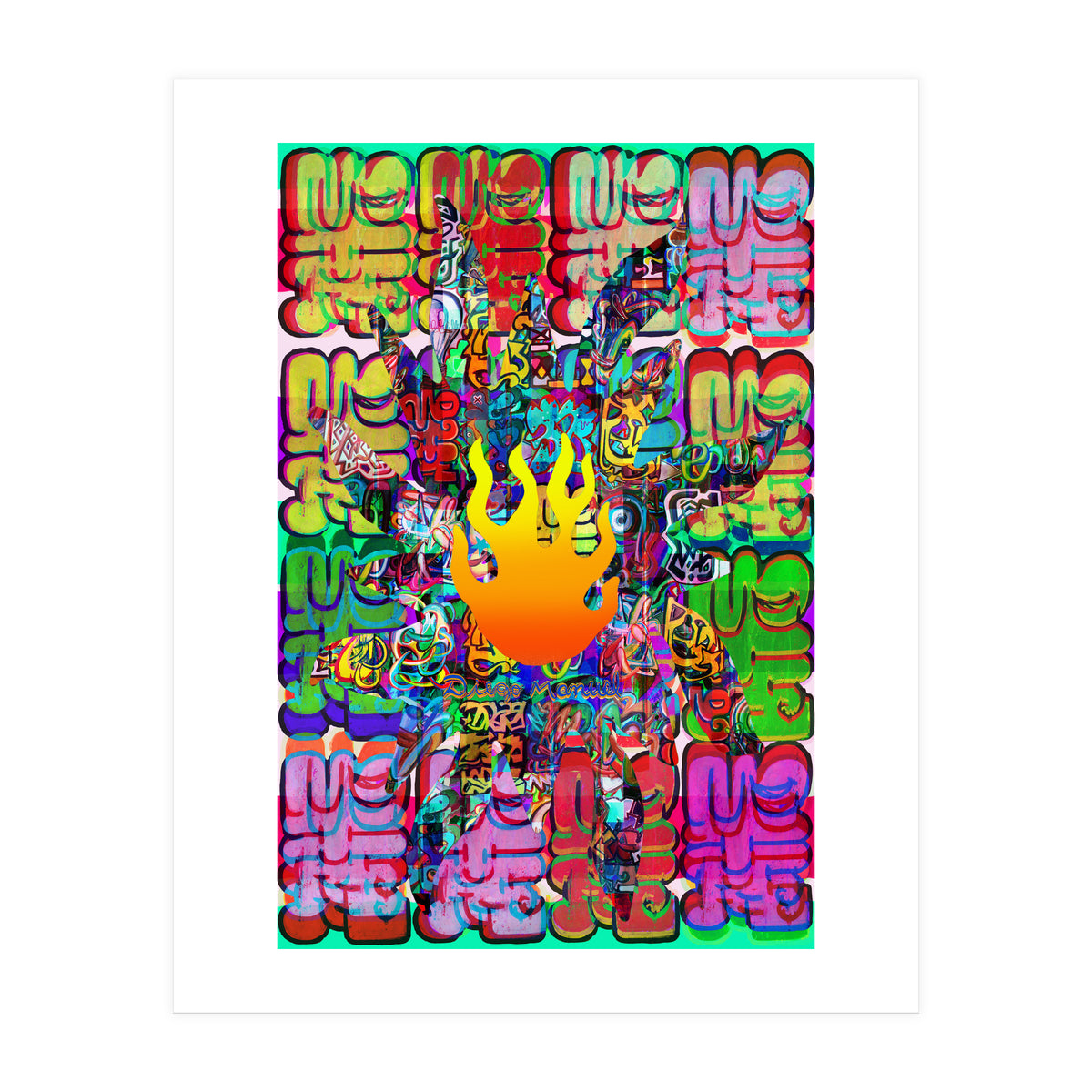 Fuego Y Graffiti 44 (Print Only)