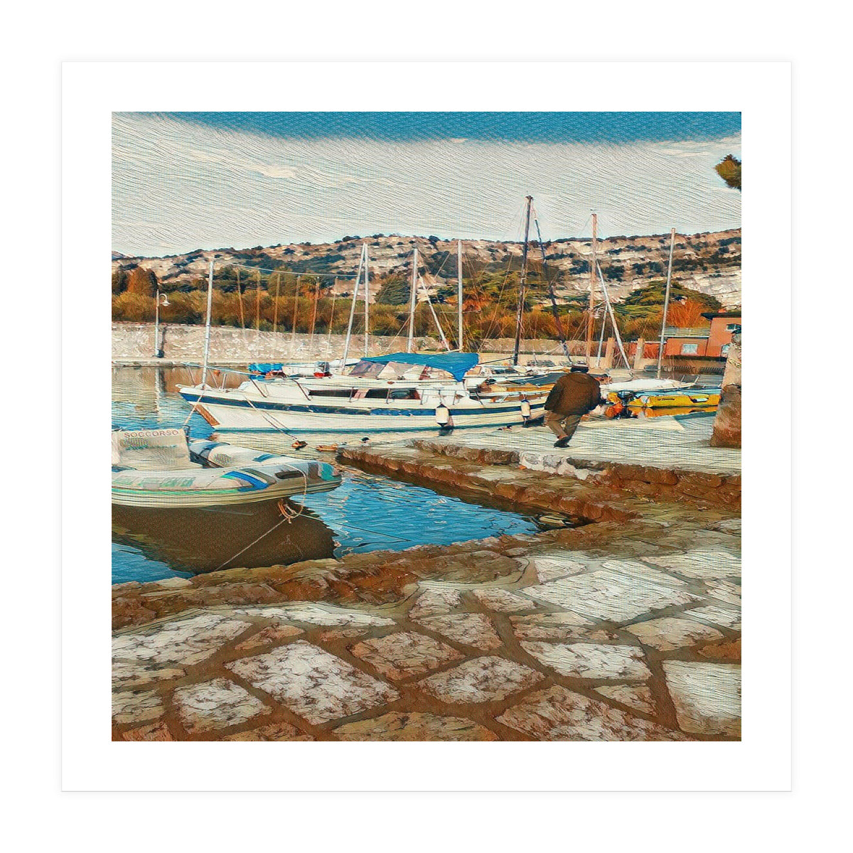 Alone on Gardasee, Italy. (Print Only)