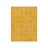 My Favorite Geometric Patterns No.4 - Mustard Yellow (Print Only) thumbnail