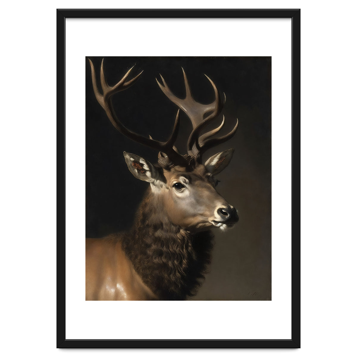 Stag Classical Oil Painting