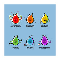 Kawaii Flaming Elements Science (Print Only)