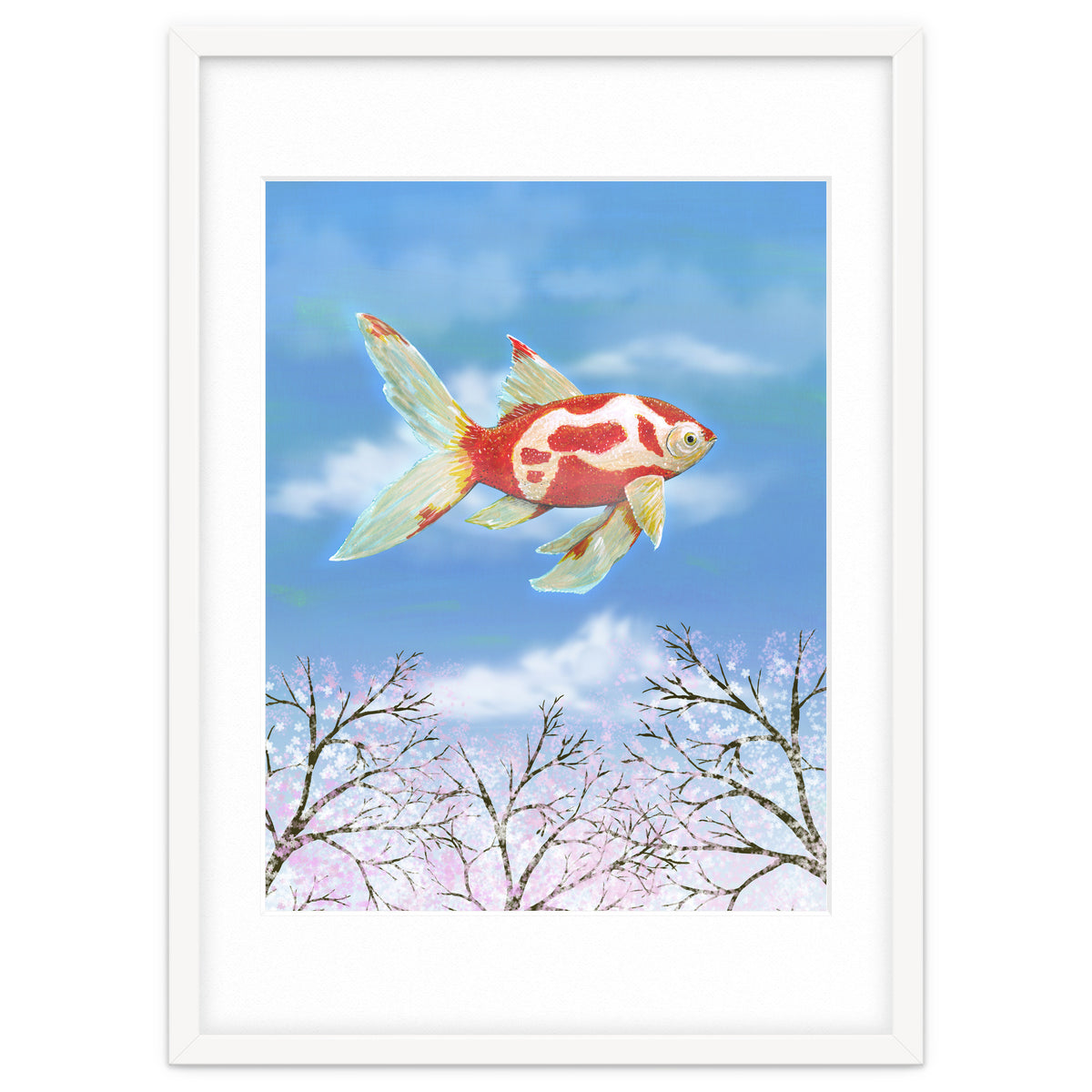 Flying goldfish