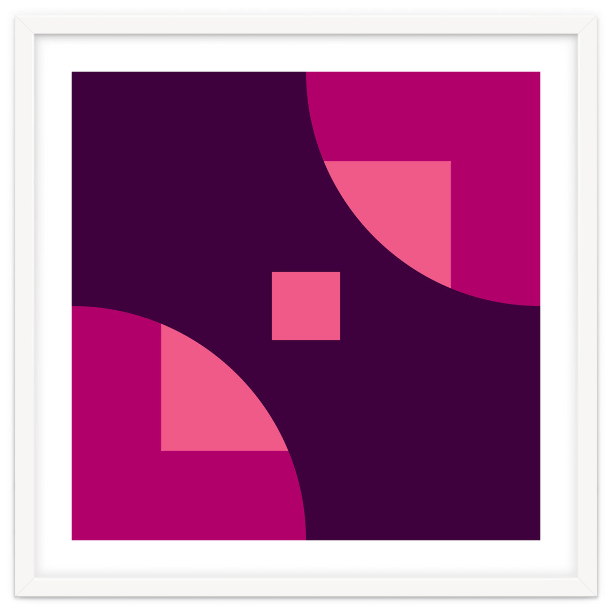 Geometric Shapes No. 1 - purple & pink squares