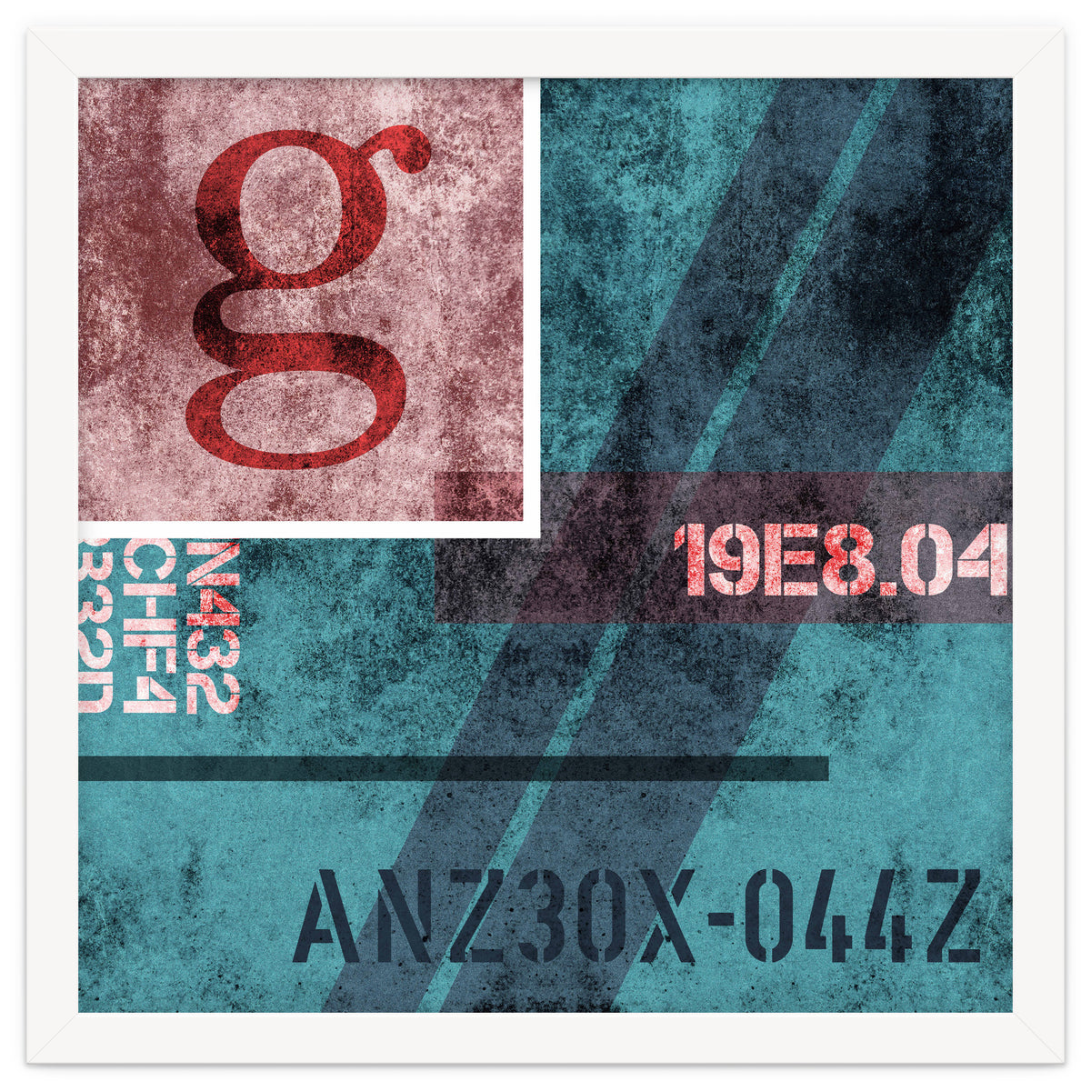 Abstract Industrial Blue