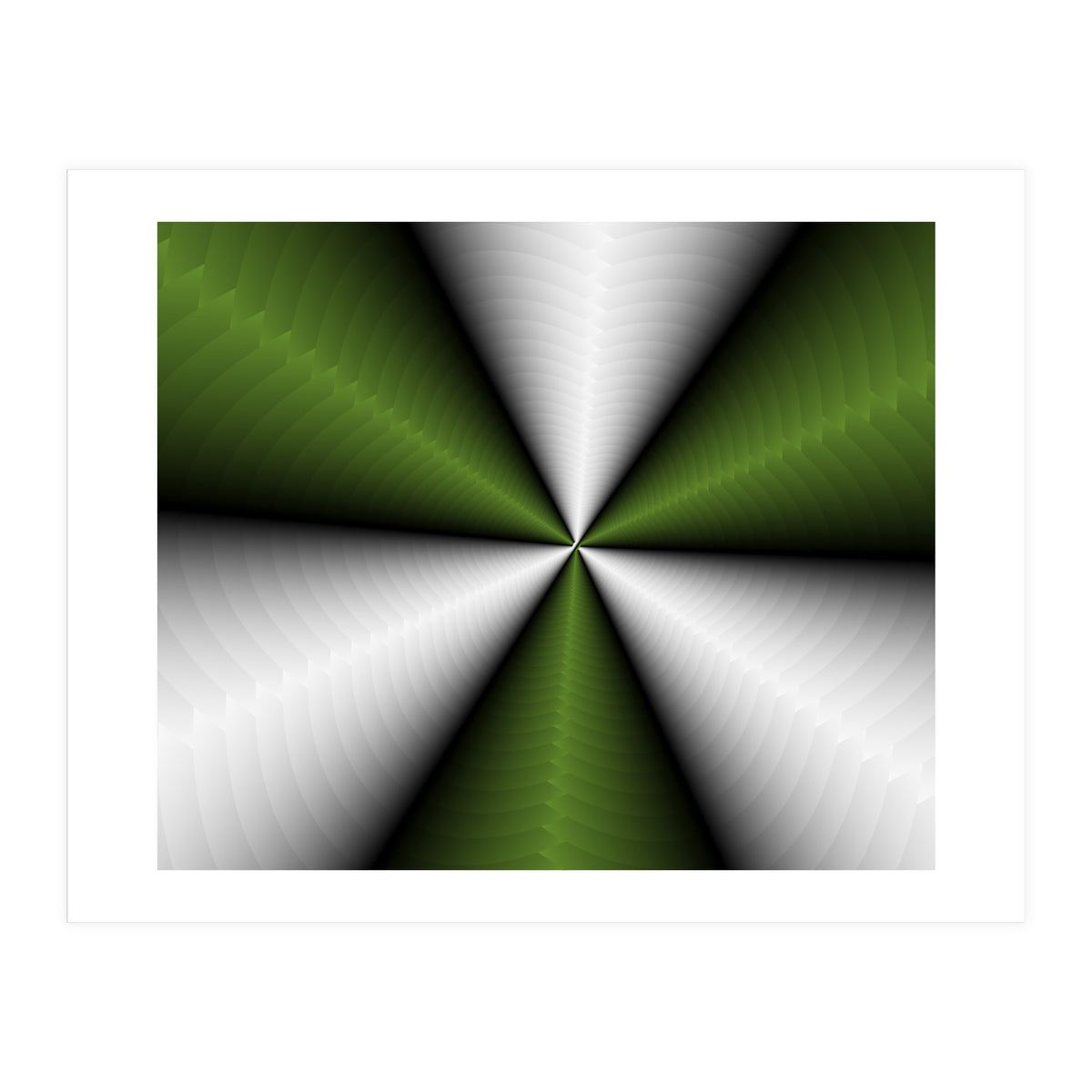 Green Color Modern Interior Art (Print Only)