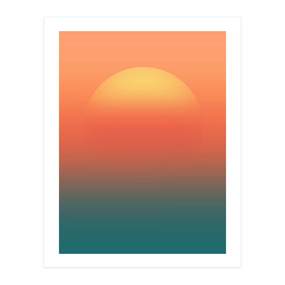 Ocean sunrise (Print Only)