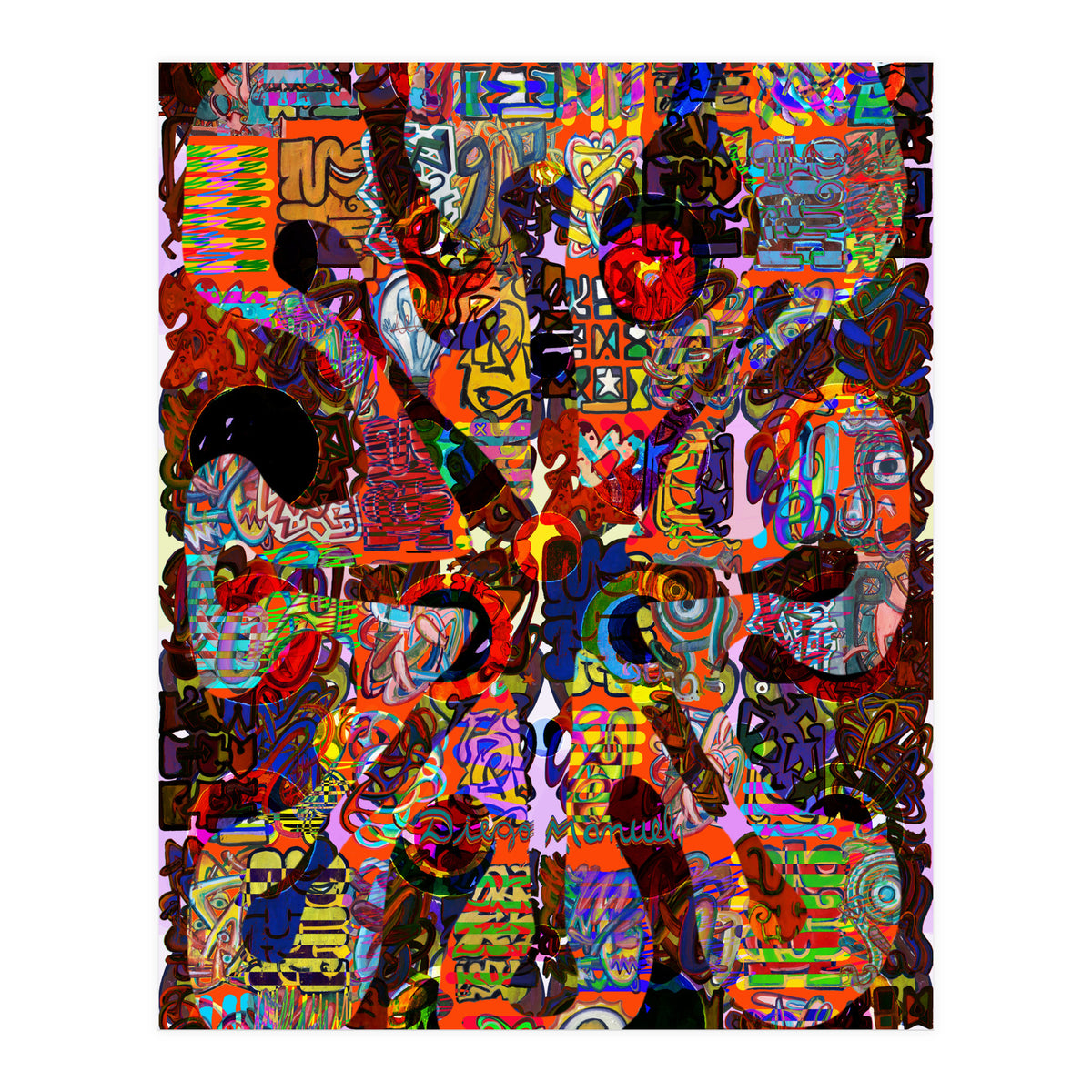 Fuego Y Graffiti 70 (Print Only)