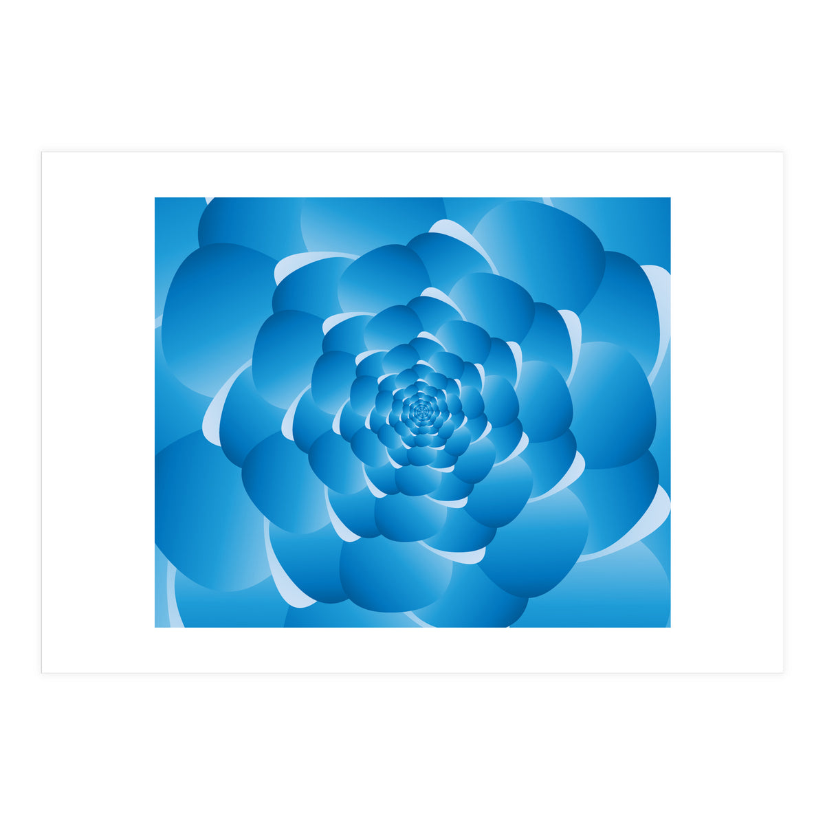 Sky Cloud Spiral Blue Spiral (Print Only)