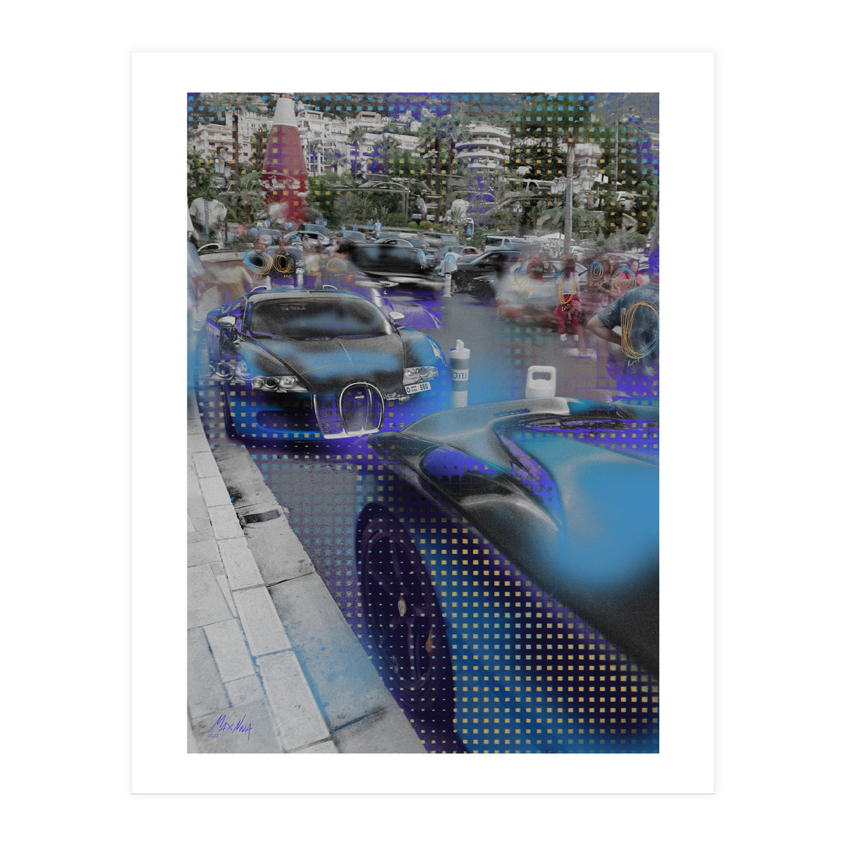 August ’22 — Blue Bugatti, Monaco (Print Only)