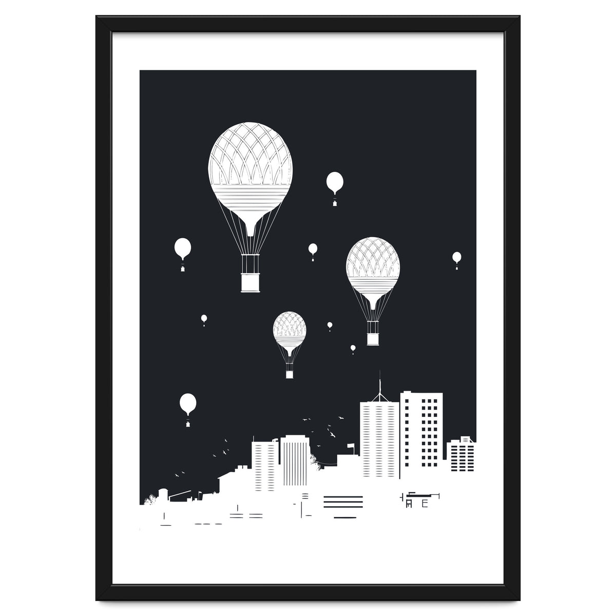 Balloons And The City (dark version)