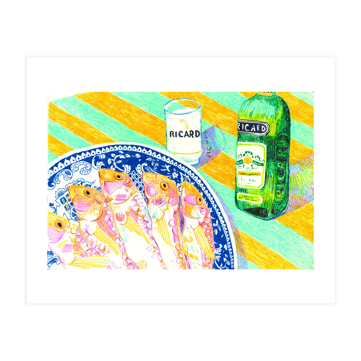 Lunch Rougets & Pastis (Print Only)