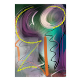 Purple With Glittering Yellow (Print Only) thumbnail