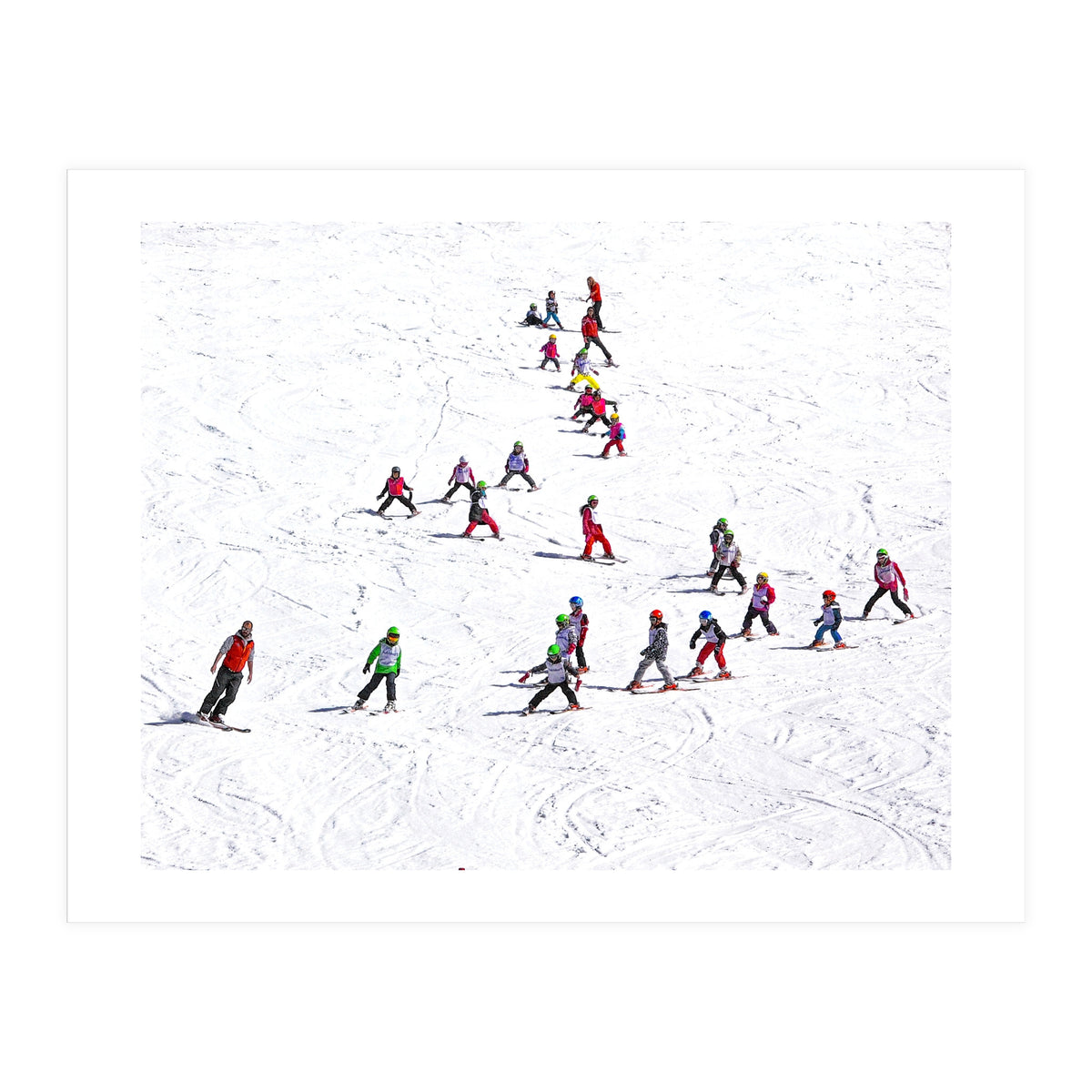 Ski school (Colour) (Print Only)