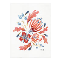 Protea Floral | Coral (Print Only)