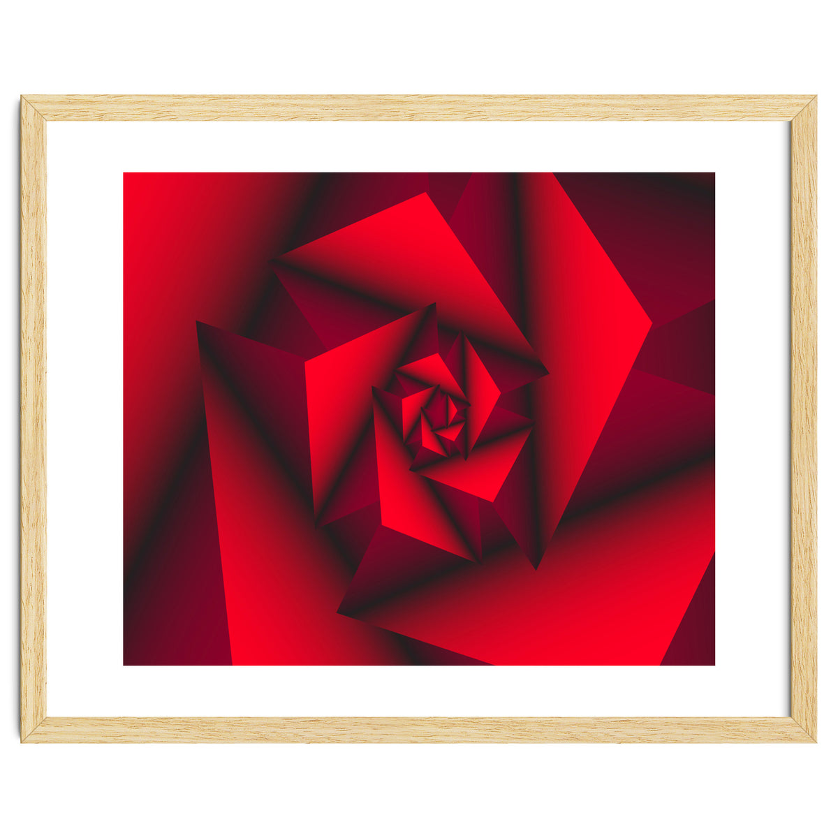 Red Abstract Geometric