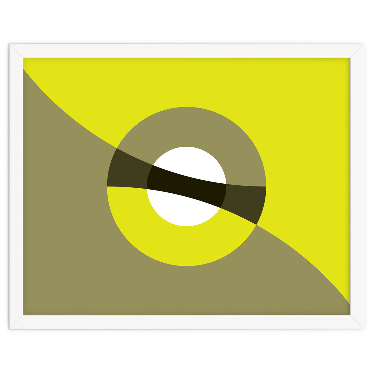 Geometric Shapes No. 44 -  mustard & beige