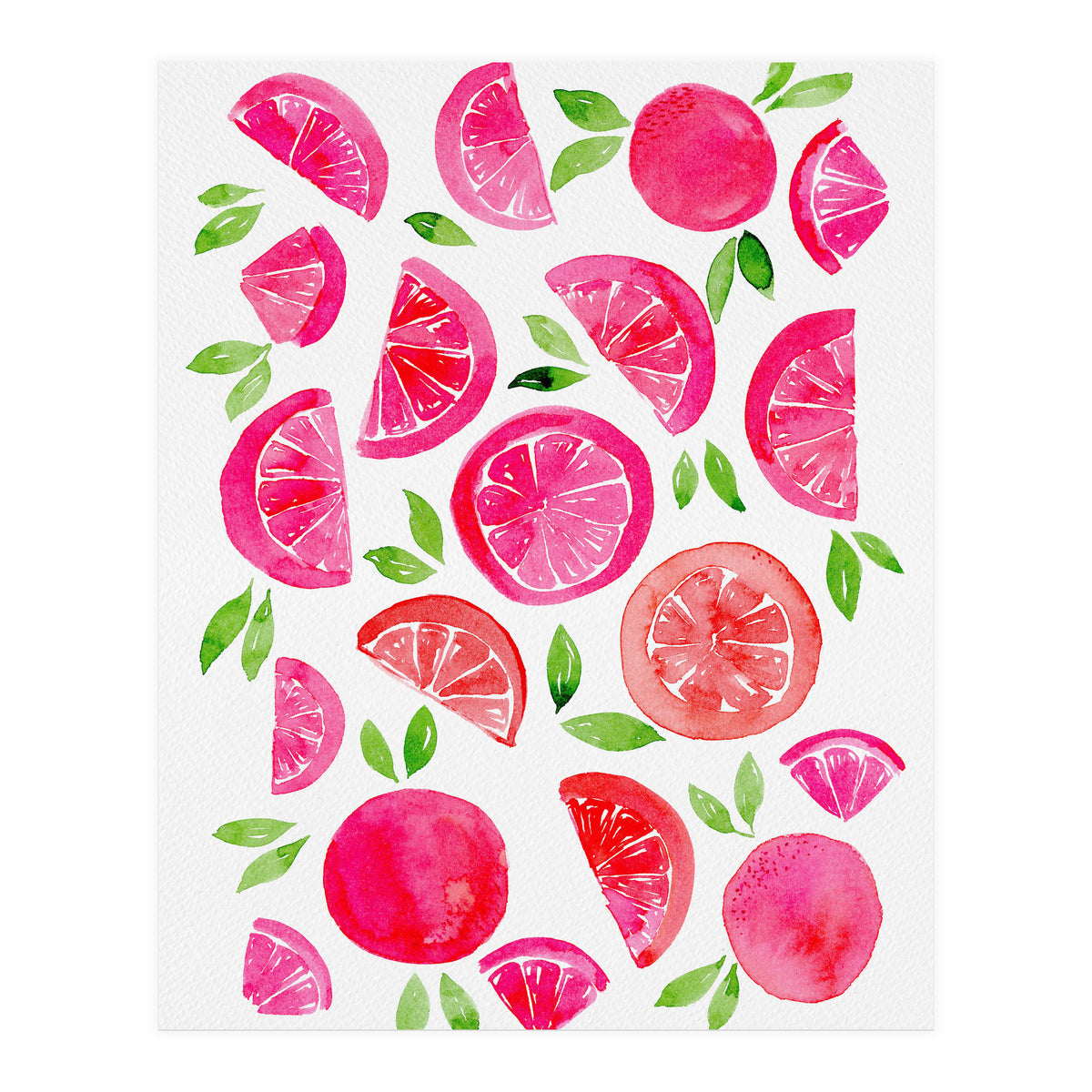 Watercolor Grapefruit (Print Only)